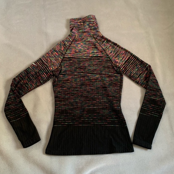 Nike Pro Hyperwarm Long Sleeve Turtleneck Training Workout Rainbow - Picture 2 of 10